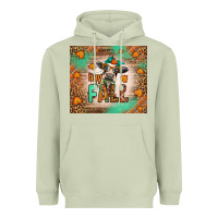 Matcha Western Hay Fall Cow Heavyweight Hoodie - LillyAllenDesigns