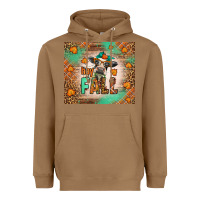 Toasted Coconut Western Hay Fall Cow Heavyweight Hoodie - LillyAllenDesigns