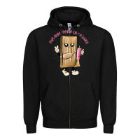 Black out here lookin like a snack Zipper Hoodie - MaliasSmallBusiness
