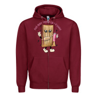 Burgundy out here lookin like a snack Zipper Hoodie - MaliasSmallBusiness