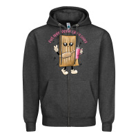 Charcoal Heather out here lookin like a snack Zipper Hoodie - MaliasSmallBusiness