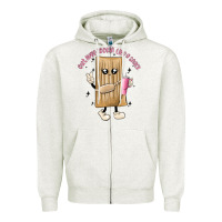 Oatmeal Heather out here lookin like a snack Zipper Hoodie - MaliasSmallBusiness