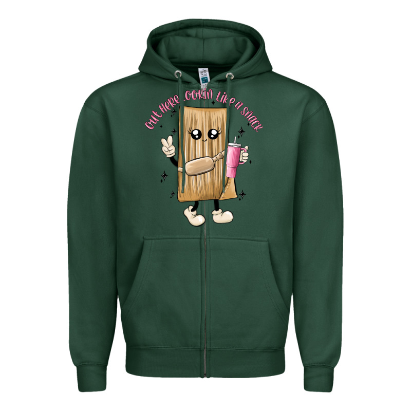 Out Here Lookin Like A Snack Zipper Hoodie by MaliasSmallBusiness | Teevron
