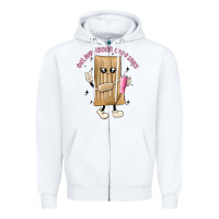 White out here lookin like a snack Zipper Hoodie - MaliasSmallBusiness