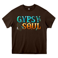 Chocolate Brown gypsy soul Heavy Core Tee - texasbilliewilder