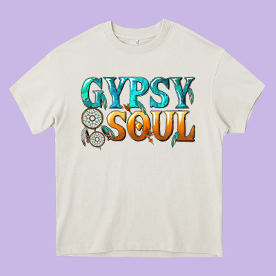 Gypsy Soul Heavy Core Tee Designed By Texasbilliewilder
