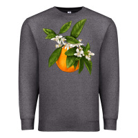 Charcoal Heather Tangerine Premium Sweatshirt - LillyAllenDesigns