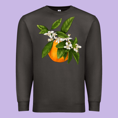Tangerine Premium Sweatshirt Designed By Lillyallendesigns