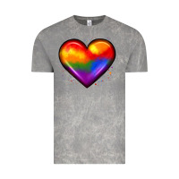 Cloud Rock pride heart Vintage Tee - JahusDesignShop
