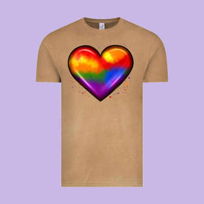 Pride Heart Vintage Tee Designed By Jahusdesignshop