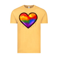 Vintage Mustard pride heart Vintage Tee - JahusDesignShop