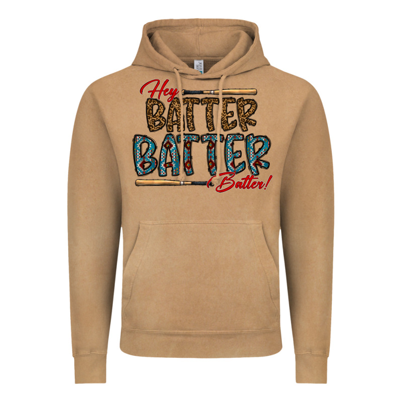 Hey Batter Batter Batter Vintage Hoodie by CowhideDigitalArt | Teevron