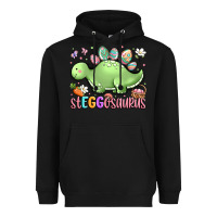 Black easter stegosaurus delight Heavyweight Hoodie - LillyAllenDesigns
