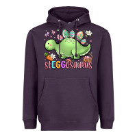 Plum easter stegosaurus delight Heavyweight Hoodie - LillyAllenDesigns