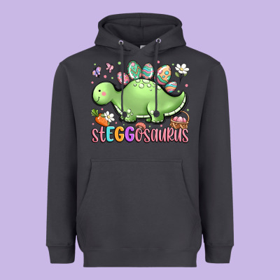 Easter Stegosaurus Delight Heavyweight Hoodie Designed By Lillyallendesigns