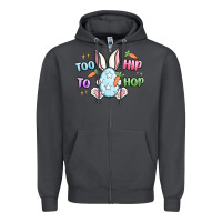 Smoke too hip to hop easter Zipper Hoodie - MaliasSmallBusiness
