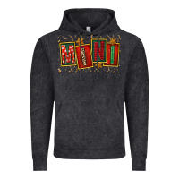 Vintage Black mini christmas Vintage Hoodie - FaDigitalArtStudio