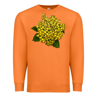 Carrot Oregon Grape Flower Illustrations Premium Sweatshirt - LillyAllenDesigns