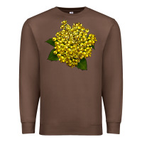 Chestnut Oregon Grape Flower Illustrations Premium Sweatshirt - LillyAllenDesigns
