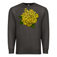 Smoke Oregon Grape Flower Illustrations Premium Sweatshirt - LillyAllenDesigns