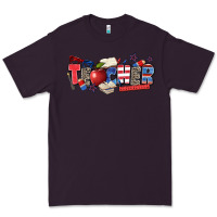 Plum American teacher Premium Tee - Zillion Design Studio