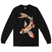 Black Koi Fish Long Sleeve Tee - LillyAllenDesigns