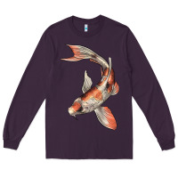 Plum Koi Fish Long Sleeve Tee - LillyAllenDesigns