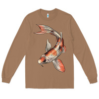 Toasted Coconut Koi Fish Long Sleeve Tee - LillyAllenDesigns