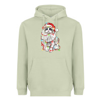 Matcha christmas ragdoll cat Heavyweight Hoodie - LillyAllenDesigns