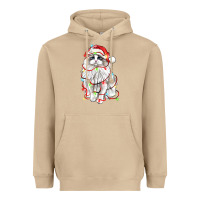 Mushroom christmas ragdoll cat Heavyweight Hoodie - LillyAllenDesigns