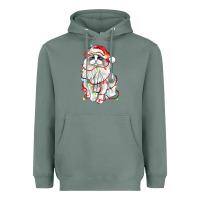 Sage christmas ragdoll cat Heavyweight Hoodie - LillyAllenDesigns