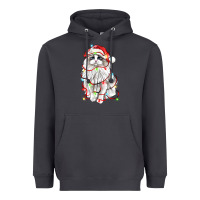 Smoke christmas ragdoll cat Heavyweight Hoodie - LillyAllenDesigns