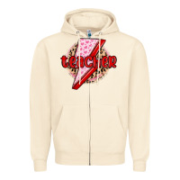 Sandshell teacher lightning bolt valentines day Zipper Hoodie - MaliasSmallBusiness