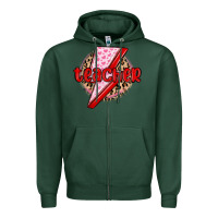 Sports Green teacher lightning bolt valentines day Zipper Hoodie - MaliasSmallBusiness