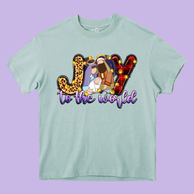 Joy To The World Heavy Core Tee Designed By Zillion Design Studio