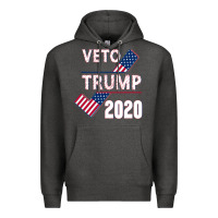Charcoal Heather Veto Trump 2020 Premium Hoodie - Bettercallsaul