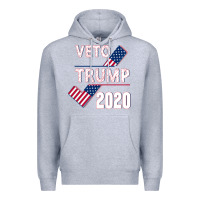 Heather Grey Veto Trump 2020 Premium Hoodie - Bettercallsaul