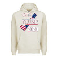 Oatmeal Heather Veto Trump 2020 Premium Hoodie - Bettercallsaul
