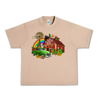 Burro barn st patricks with truck and shamrocks Urban Heavy Tee - AdoDesignShop