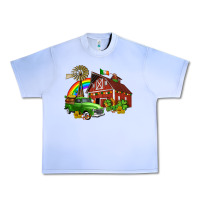 Grape Ice barn st patricks with truck and shamrocks Urban Heavy Tee - AdoDesignShop