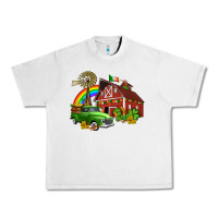 Lunar Rock barn st patricks with truck and shamrocks Urban Heavy Tee - AdoDesignShop