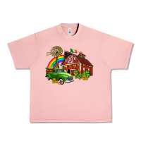 Salmon barn st patricks with truck and shamrocks Urban Heavy Tee - AdoDesignShop