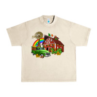 Sandshell barn st patricks with truck and shamrocks Urban Heavy Tee - AdoDesignShop