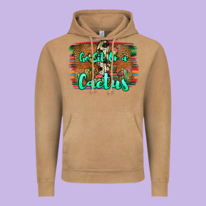 Go Sit On A Cactus Vintage Hoodie Designed By Jahusdesignshop