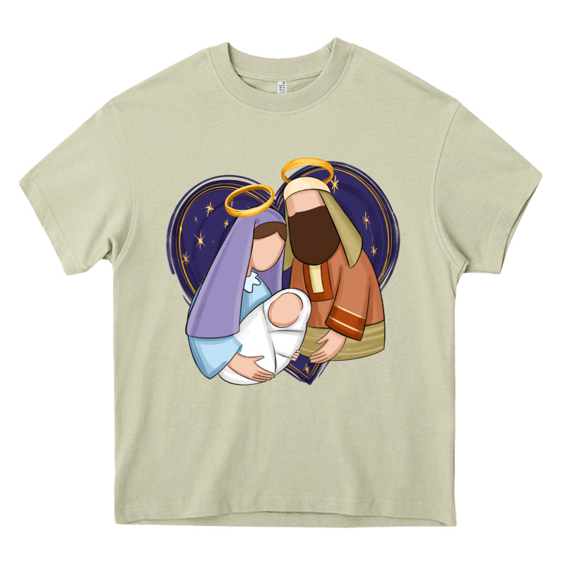 Holy Night Jesus Birth Heavy Core Tee by Zillion Design Studio | Teevron