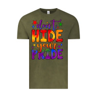 Vintage Olive don't hide your pride Vintage Tee - JahusDesignShop
