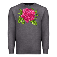 Charcoal Heather Perfume Delight Rose Premium Sweatshirt - LillyAllenDesigns