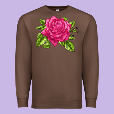 Perfume Delight Rose Premium Sweatshirt Designed By Lillyallendesigns