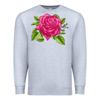 Heather Grey Perfume Delight Rose Premium Sweatshirt - LillyAllenDesigns