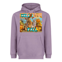Lavender Hello Fall Heavyweight Hoodie - LillyAllenDesigns